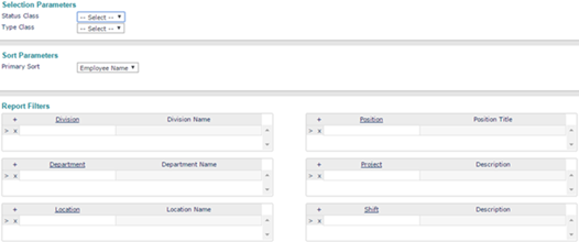 Employee Census Report